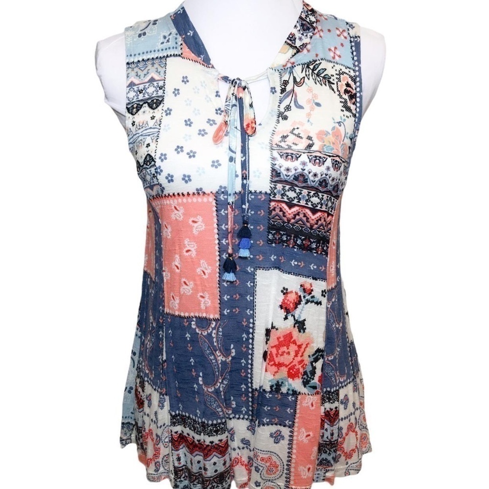 NWT American Rag Patchwork Print Tank Top | XS